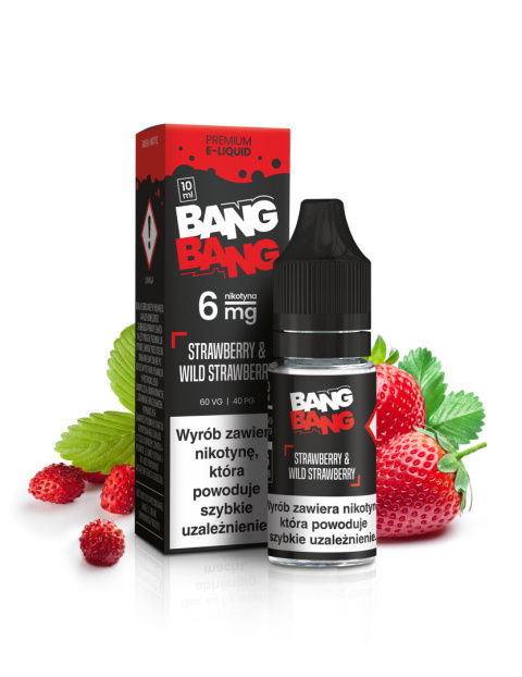 Liquid BANG BANG 10ml - Strawberry & Wild Strawberry 6mg