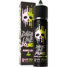 Longfill DARK LINE Double 8/60ml - Bubble Gum Kiwi