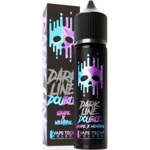 Longfill DARK LINE Double 8/60ml - Grape Menthol 