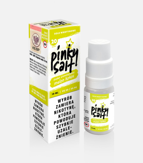 Liquid Pinky Vape Salt - 10ml Melon Kokos 20mg | E-LIQ