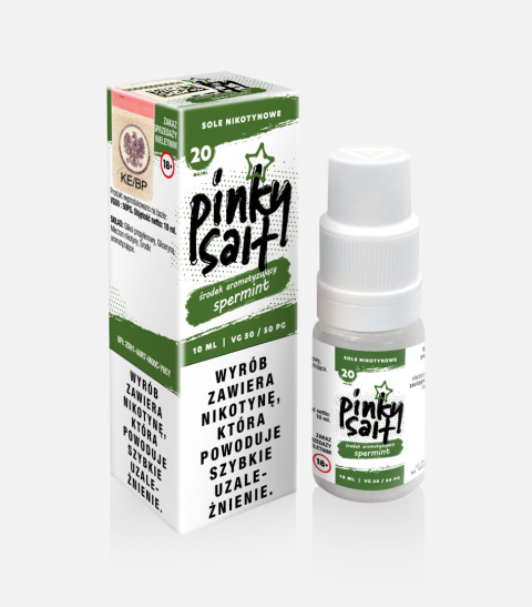 Liquid Pinky Vape Salt - 10ml Spermint 20mg | E-LIQ