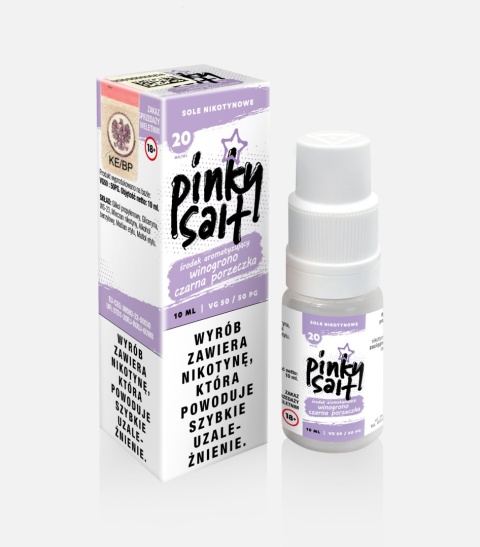 Liquid Pinky Vape Salt - 10ml Winogrono Czarna porzeczka 20mg | E-LIQ