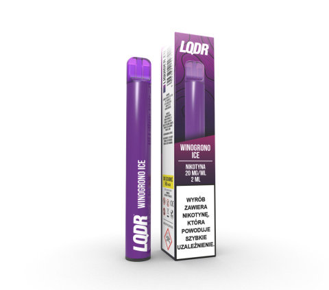 LQDR Bar 800 puffs 20mg - Winogrono Ice