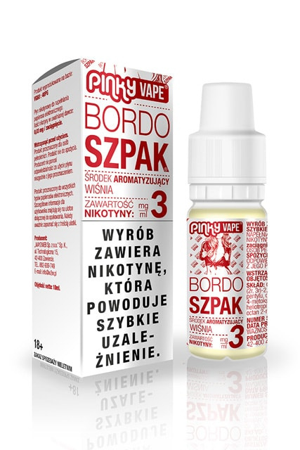 Liquid Pinky Vape Bordo Szpak 3mg 10ml