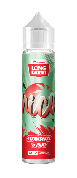 Longfill Nico 10/60ml - STRAWBERRY & MINT 