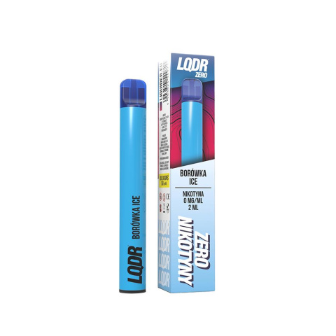 LQDR Bar 800 puffs 0mg - Borówka Ice 