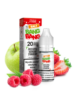 Liquid Bang Bang Salt 20mg 10ml - Green Apple Raspberry Strawberry 