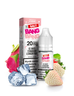 Liquid Bang Bang Salt 20mg 10ml - Ice White Strawberry & Dragonfruit 