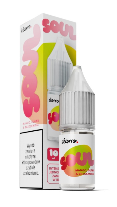 Liquid Klarro Soul 10ml 20mg salt - Mango, Guawa, Brzoskwinia