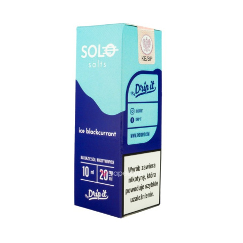 Liquid SOLO 10ml 20mg Salt - Ice Blackcurrant