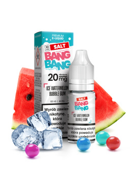 Liquid Bang Bang Salt 20mg 10ml - Ice Watermelon Bubblegum 