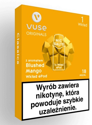 Vuse ePod Blushed Mango 18mg /ml (1 szt.)