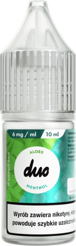 Liquid Duo Nicotine 10ml - Aloes Menthol 6mg 