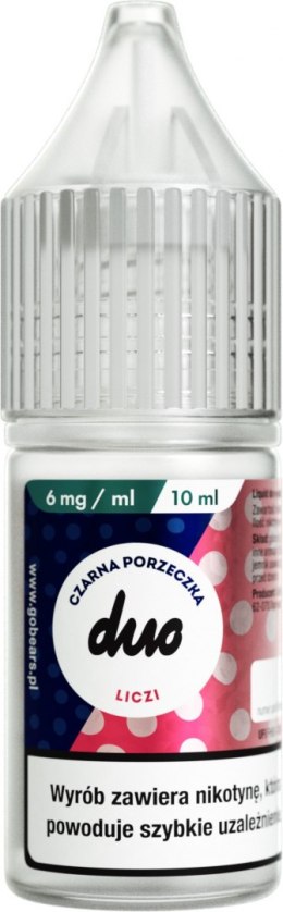 Liquid Duo Nicotine 10ml - Czarna Porzeczka Liczi 6mg | E-LIQ