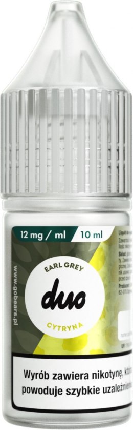 Liquid Duo Nicotine 10ml - Earl Gray Cytryna 12mg 