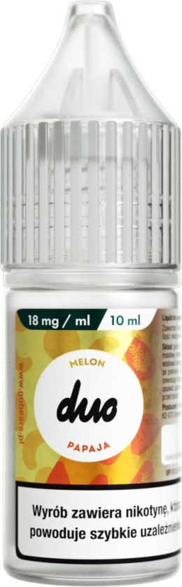 Liquid Duo Nicotine 10ml - Melon Papaja 18mg 