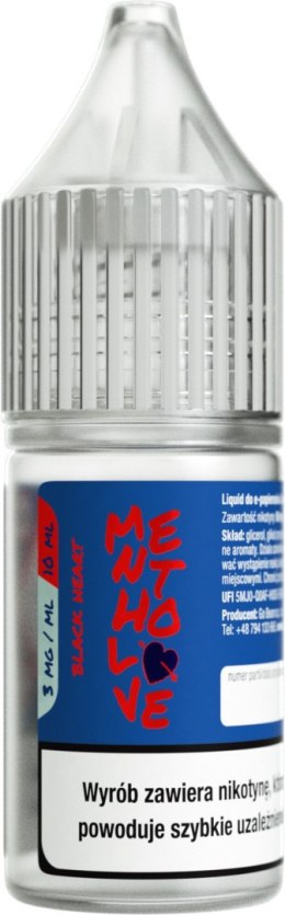 Liquid Mentholove Nicotine Black Heart - 3mg 