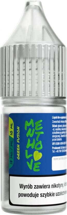 Liquid Mentholove Nicotine Green Fusion - 18mg 