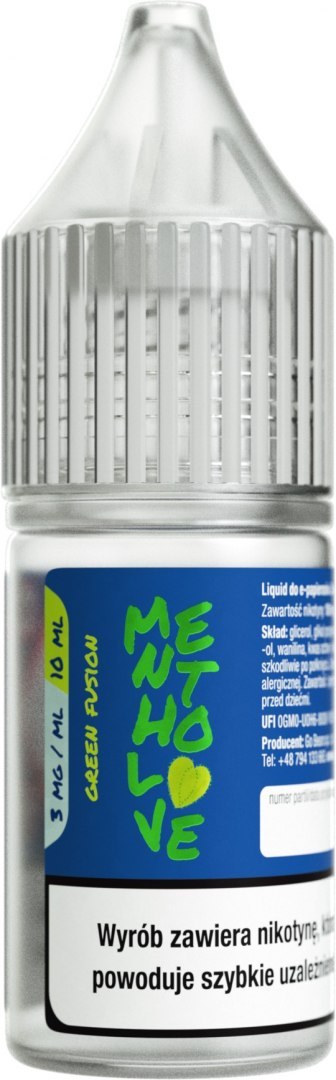 Liquid Mentholove Nicotine Green Fusion - 3mg 