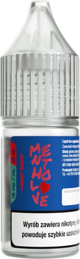 Liquid Mentholove Nicotine Merry Berry - 12mg 