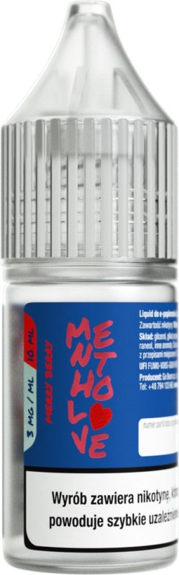 Liquid Mentholove Nicotine Merry Berry - 3mg 