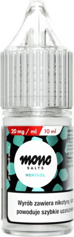 Liquid MONO Salts - Menthol 20mg