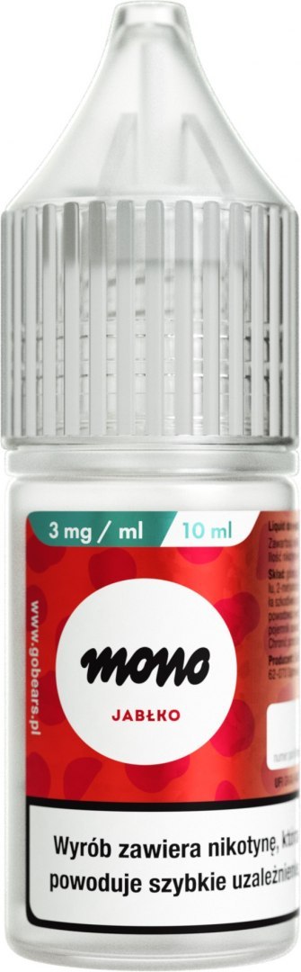 Liquid MONO nicotine - Jabłko- 3mg 