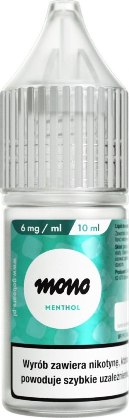 Liquid MONO nicotine - Menthol - 6mg 