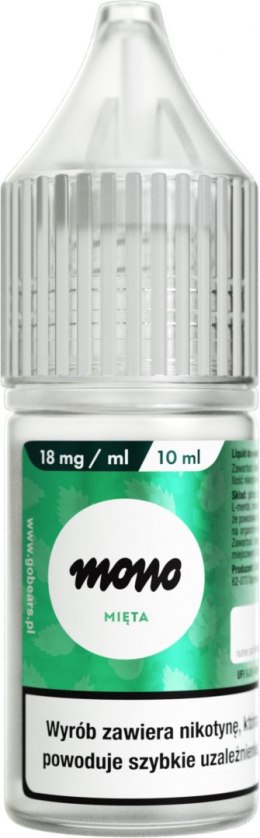 Liquid MONO nicotine - Mięta - 18mg