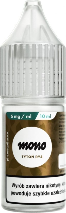 Liquid MONO nicotine - Tytoń RY4 6mg