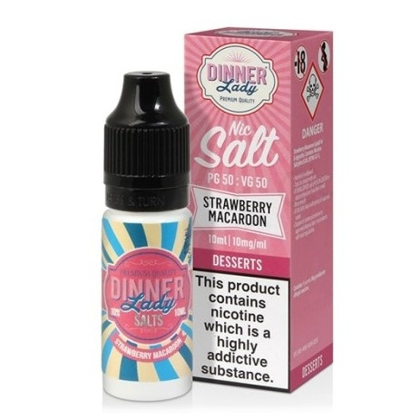 Dinner Lady Salt - Strawberry Macaroon 20mg | E-LIQ