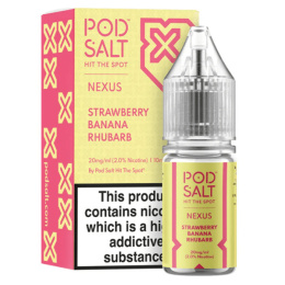 Liquid Pod Salt Nexus - Strawberry Banana Rhubarb - 10ml - 20mg 