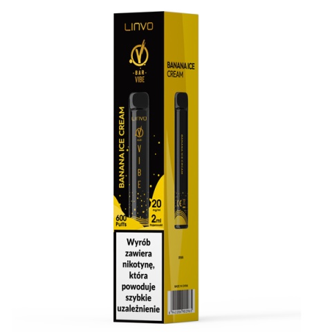 VBar Vibe - Banana Ice Cream - 20mg - 600 puffs | E-LIQ