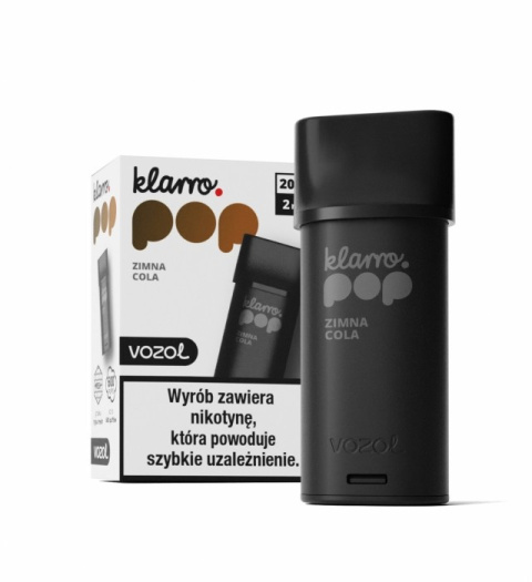 Wkład Klarro POP 2ml - Zimna Cola 20mg | E-LIQ