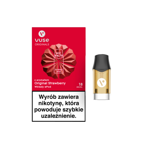 Wkład Vuse Pro - Original Strawberry 18mg/ml | E-LIQ