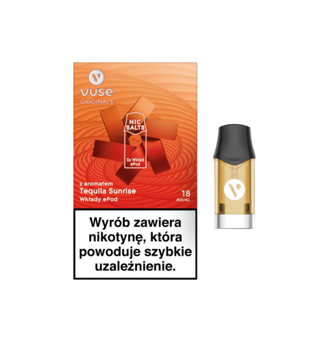 Wkład Vuse Pro - Tequila Sunrise 18mg/ml | E-LIQ