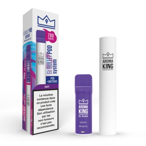 Aroma King El Bullet - Bateria + Wkład Grape | E-LIQ