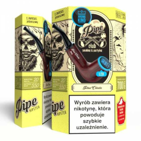 Aroma King Pipe Ray 700+ 20mg Salt - Pinacolada | E-LIQ