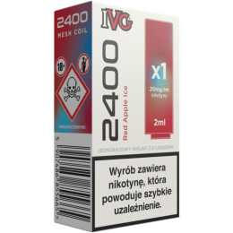 IVG 2400 Pod Red Apple Ice 20mg 2ml 