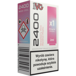 IVG 2400 Pod Strawberry Mint Menthol Mojito 