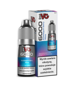 Liquid IVG 6000 Salt Bubblegum Berry Wave 20 mg 10 ml 