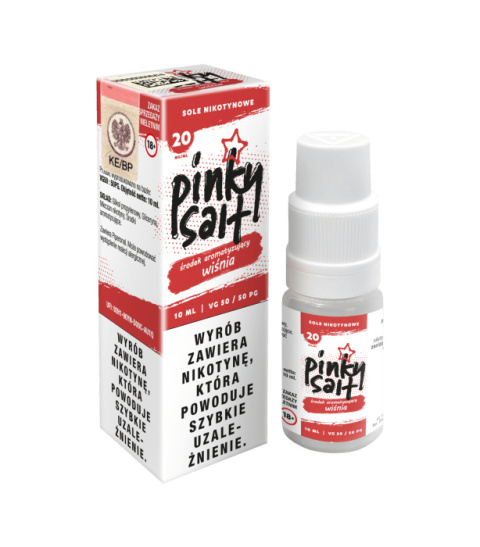 Liquid Pinky Vape Salt - 10ml Wiśnia 20mg | E-LIQ