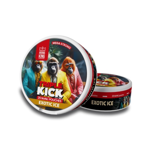 Woreczki Nikotynowe Aroma King Tripple Kick - Exotic Ice 20mg NoNic | E-Liq