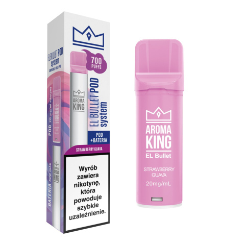 Aroma King El Bullet - Bateria + Wkład Stawberry Guava | E-LIQ