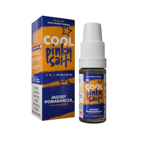 Liquid Cool Pinky Salt 20mg 10ml - Jagoda Pomarańcza | E-LIQ