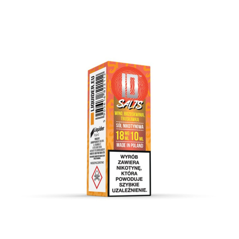 Liquid ID - 10ml Wino Brzoskwinia Truskawka 18mg Salt | E-LIQ