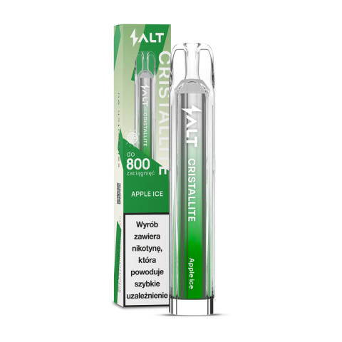 Crystallite 800 Puffs Apple Ice 20mg | E-LIQ