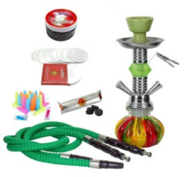 Shisha 2-wężowa Jamajka - Jamajca 28 cm Zestaw 