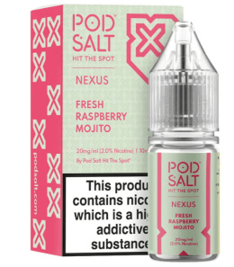 Liquid Pod Salt Nexus - Fresh Raspberry Mojito - 10ml - 20mg | E-LIQ