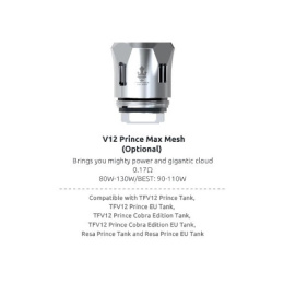 Grzałka SMOK TFV12 Prince Max Mesh 0.17Ω